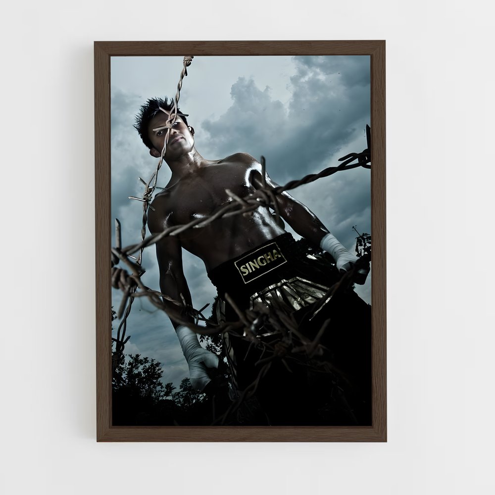 Poster Le Maître du Bâton – affiche Muay Thai (vue 5)